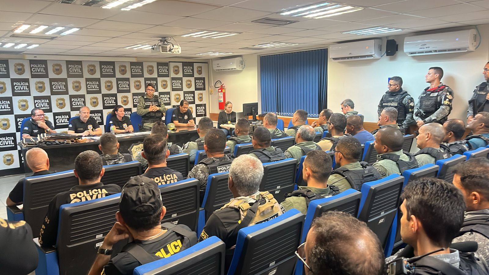 Policiais foram mobilizados para operação/Foto: Polícia Civil