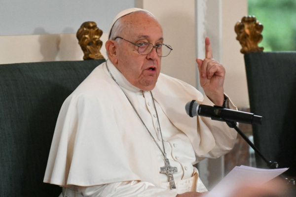 O papa argentino fez referência a um grande escândalo que abalou a Igreja belga em 2023/Créditos: ALBERTO PIZZOLI / AFP O papa argentino fez referência a um grande escândalo que abalou a Igreja belga em 2023/Créditos: ALBERTO PIZZOLI / AFP