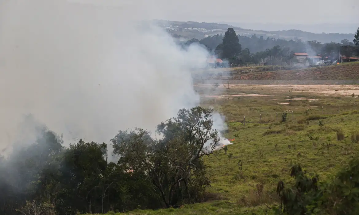 Nesta sexta-feira 13 municípios paulistas registraram incêndios/foto: PAULO PINTO/AGÊNCIA BRASIL