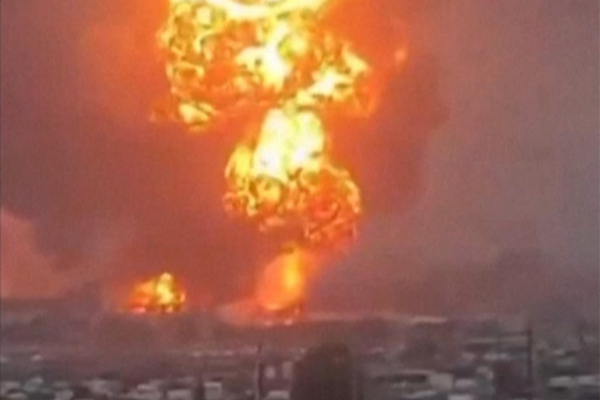 Imagem tirada de um vídeo UGC postado nas redes sociais/Crédito: AFP Imagem tirada de um vídeo UGC postado nas redes sociais/Crédito: AFP