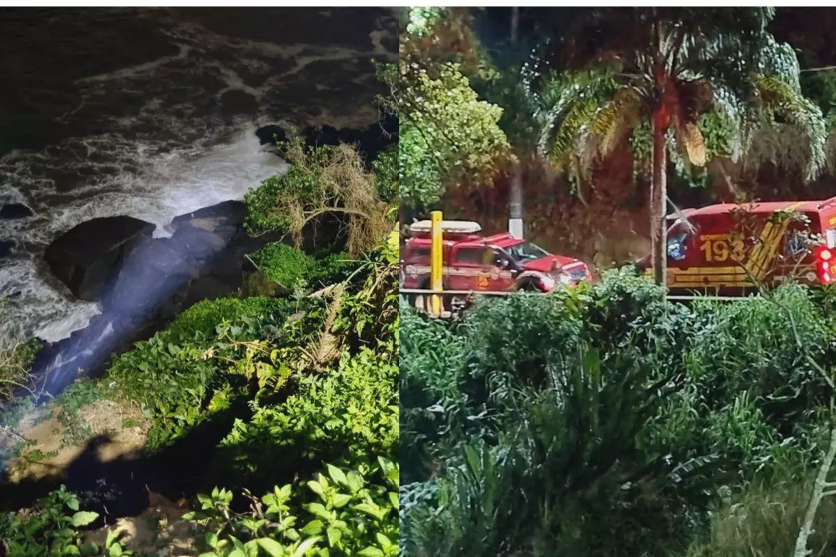 Garganta do Diabo, em São Vicente, em São Paulo/foto: Reprodução/Redes sociais