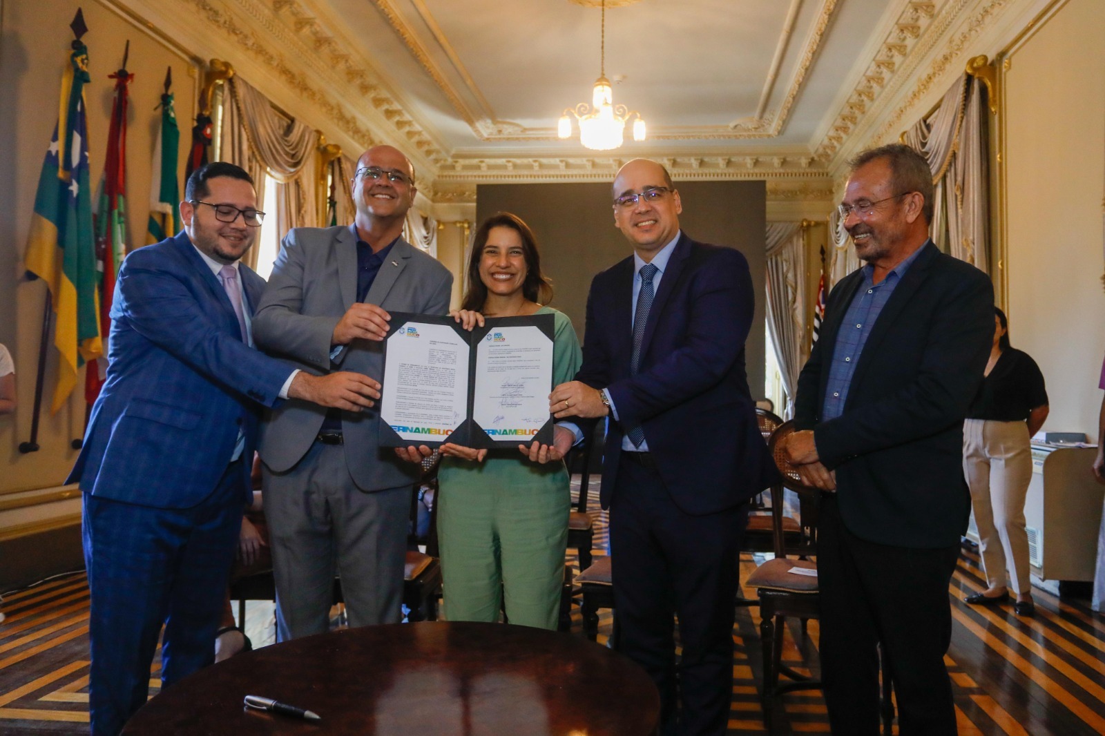 O convênio de cooperação técnica foi assinado em evento no Palácio do Campo das Princesas/Foto: Miva Filha/Secom O convênio de cooperação técnica foi assinado em evento no Palácio do Campo das Princesas/Foto: Miva Filha/Secom