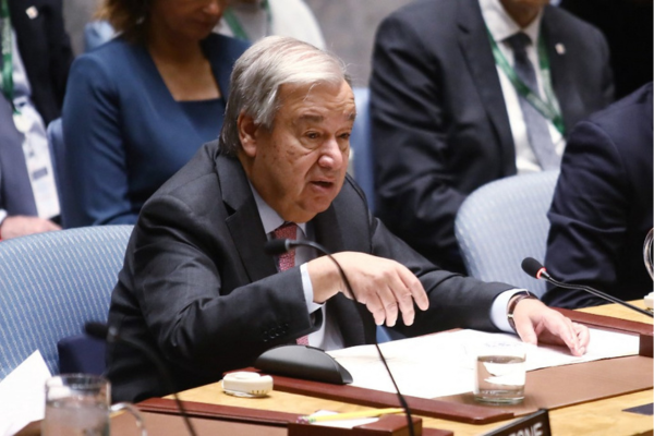 Secretário-geral da ONU, Antonio Guterres/Crédito: LEONARDO MUNOZ / AFP Secretário-geral da ONU, Antonio Guterres/Crédito: LEONARDO MUNOZ / AFP