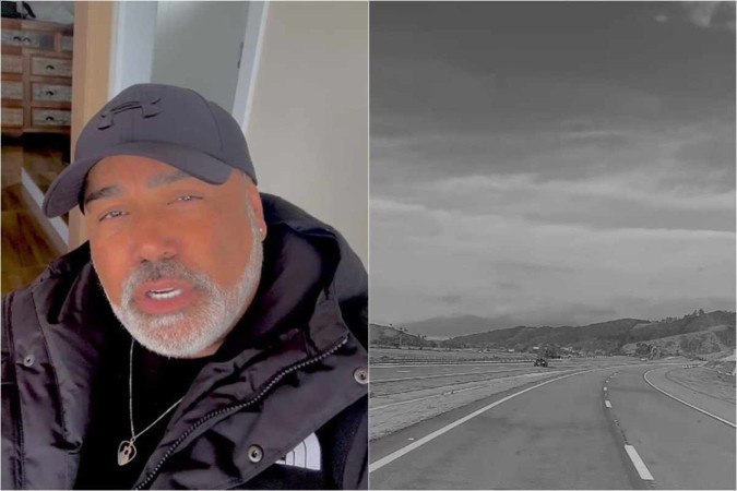 Cantor Rick sofreu acidente no interior de Santa Catarina quando carro derrapou na chuva e bateu na mureta/foto: Reprodução/Instagram Cantor Rick sofreu acidente no interior de Santa Catarina quando carro derrapou na chuva e bateu na mureta/foto: Reprodução/Instagram