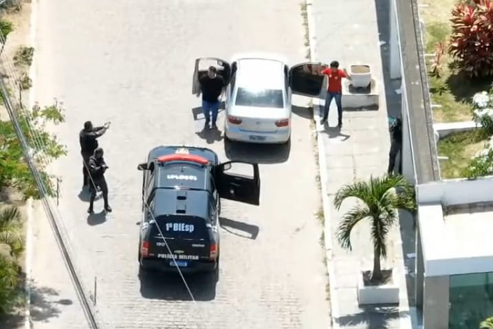 PM abordou suspeito de compra de votos/Imagem: SDS