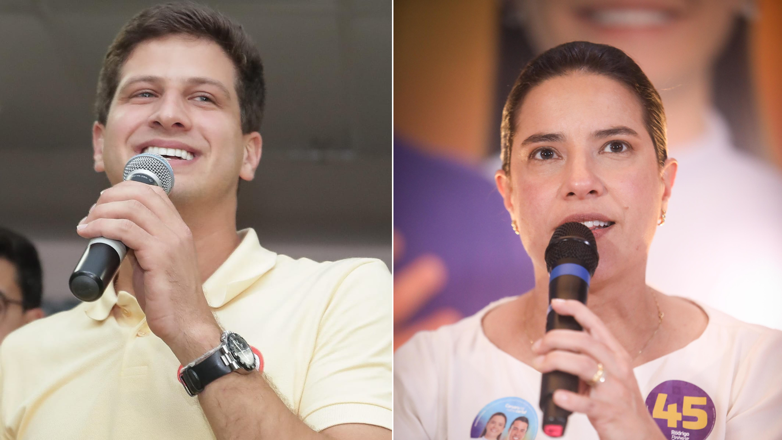João e Raquel dividem o estado em amarelo e azul/Rafael Vieira/DP Foto e Hesíodo Góes/PSDB João e Raquel dividem o estado em amarelo e azul/Rafael Vieira/DP Foto e Hesíodo Góes/PSDB
