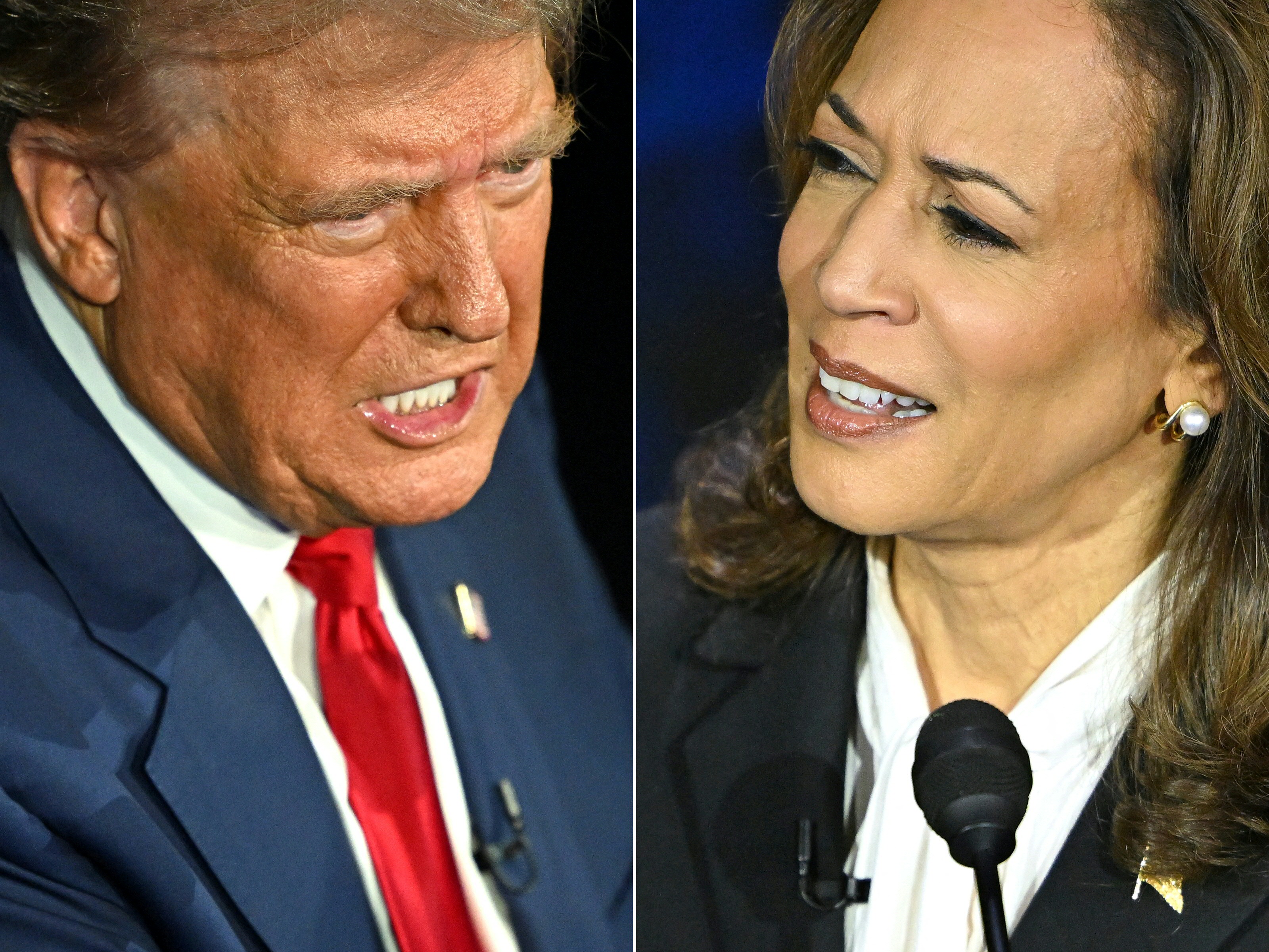 Donald Trump e Kamala Harris/foto: SAUL LOEB / AFP Donald Trump e Kamala Harris/foto: SAUL LOEB / AFP