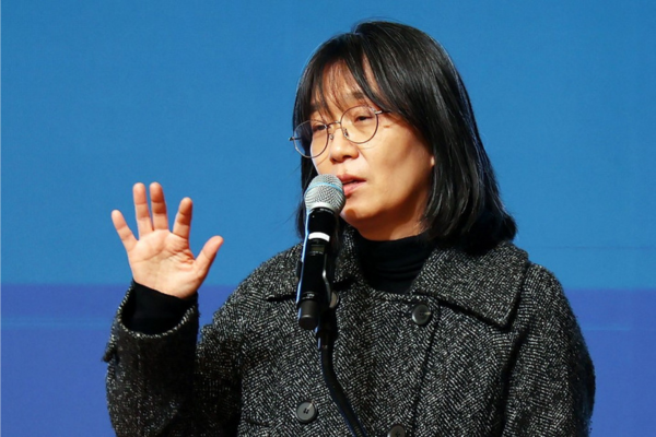 A escritora Han Kang/Crédito: YONHAP / AFP A escritora Han Kang/Crédito: YONHAP / AFP