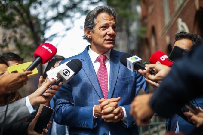 Haddad concede entrevista à imprensa em Nova York (23/09)/foto: Diogo Zacarias/MF Haddad concede entrevista à imprensa em Nova York (23/09)/foto: Diogo Zacarias/MF
