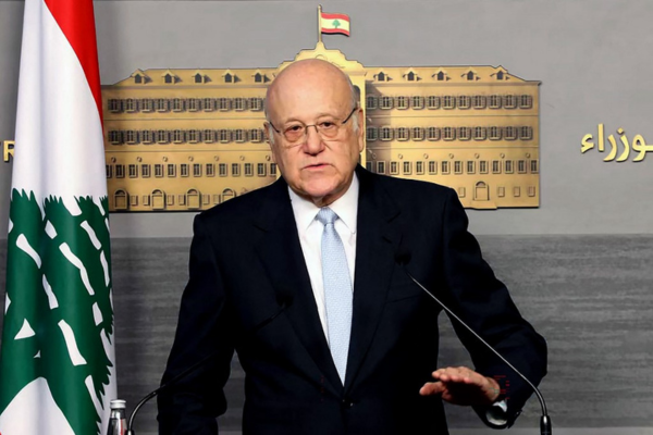 Primeiro-ministro libanês mostra o primeiro-ministro interino do Líbano, Najib Mikati/Crédito: Lebanese Prime Minister's Press Office / AFP Primeiro-ministro libanês mostra o primeiro-ministro interino do Líbano, Najib Mikati/Crédito: Lebanese Prime Minister's Press Office / AFP