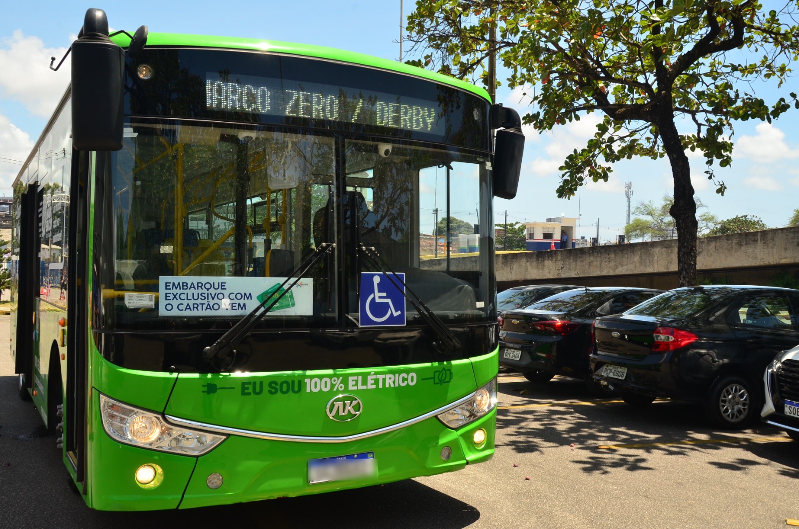 Ônibus elétrico está sendo testado/Foto: Paulo Maciel/ Grande Recife Consórcio Ônibus elétrico está sendo testado/Foto: Paulo Maciel/ Grande Recife Consórcio