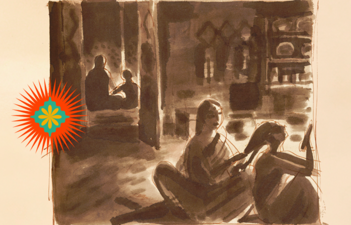 /Arte oficial da 48ª Mostra Internacional de Cinema de São Paulo é um storyboard do longa 'A canção da estrada', dirigido pelo indiano Satyajit Ray. /Arte oficial da 48ª Mostra Internacional de Cinema de São Paulo é um storyboard do longa 'A canção da estrada', dirigido pelo indiano Satyajit Ray.