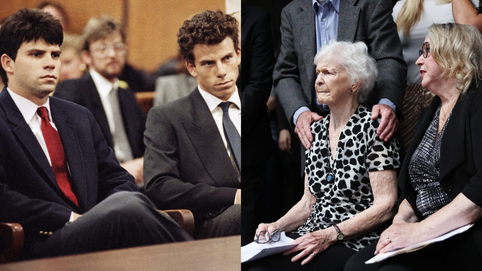 Membros da família de Menendez pediram a libertação dos irmãos Lyle e Erik Menendez/foto: Reprodução/Netflix e MARIO TAMA / GETTY IMAGES NORTH AMERICA / Getty Images via AFP Membros da família de Menendez pediram a libertação dos irmãos Lyle e Erik Menendez/foto: Reprodução/Netflix e MARIO TAMA / GETTY IMAGES NORTH AMERICA / Getty Images via AFP