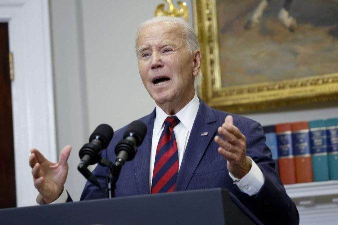 Segundo Biden, "Israel teve todo o direito de eliminar a liderança e a estrutura militar do Hamas"/foto: Anna Moneymaker/Getty Images/AFP Segundo Biden, "Israel teve todo o direito de eliminar a liderança e a estrutura militar do Hamas"/foto: Anna Moneymaker/Getty Images/AFP