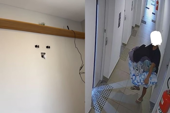 Além do furto, o apartamento foi entregue sujo/foto: Reprodução/ Instagram Além do furto, o apartamento foi entregue sujo/foto: Reprodução/ Instagram