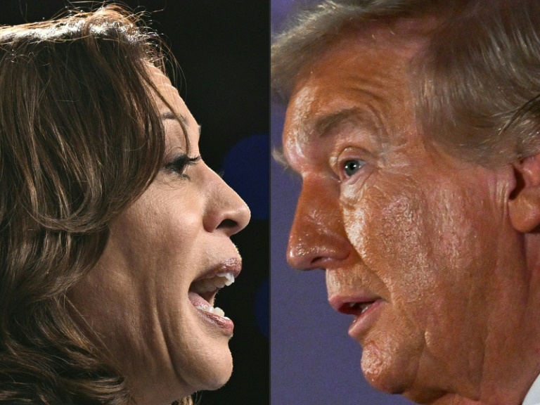 Kamala Harris e Donald Trump/foto: AFP/Arquivos