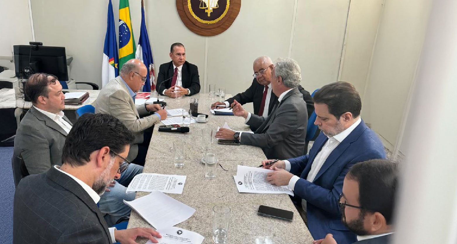 Dirigentes de clubes se reuniram no MPPE/Foto: MPPE Dirigentes de clubes se reuniram no MPPE/Foto: MPPE