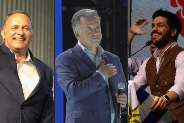 Os três principais candidatos às eleições presidenciais no Uruguai/Crédito: AFP Os três principais candidatos às eleições presidenciais no Uruguai/Crédito: AFP