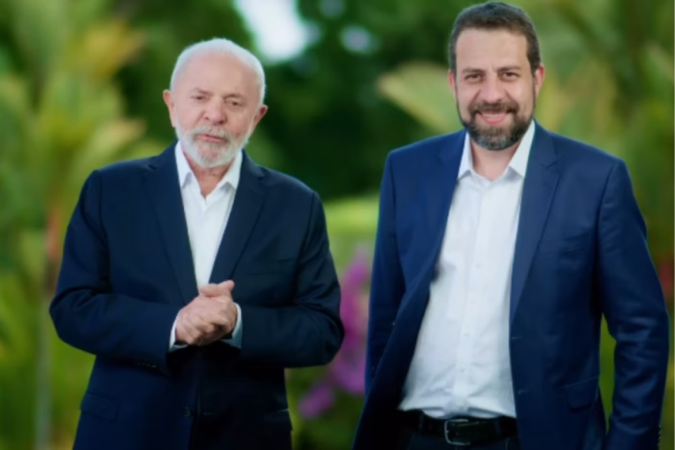 Boulos aparece ao lado de Lula em novo vídeo/Foto: Reprodução/Redes sociais Boulos aparece ao lado de Lula em novo vídeo/Foto: Reprodução/Redes sociais