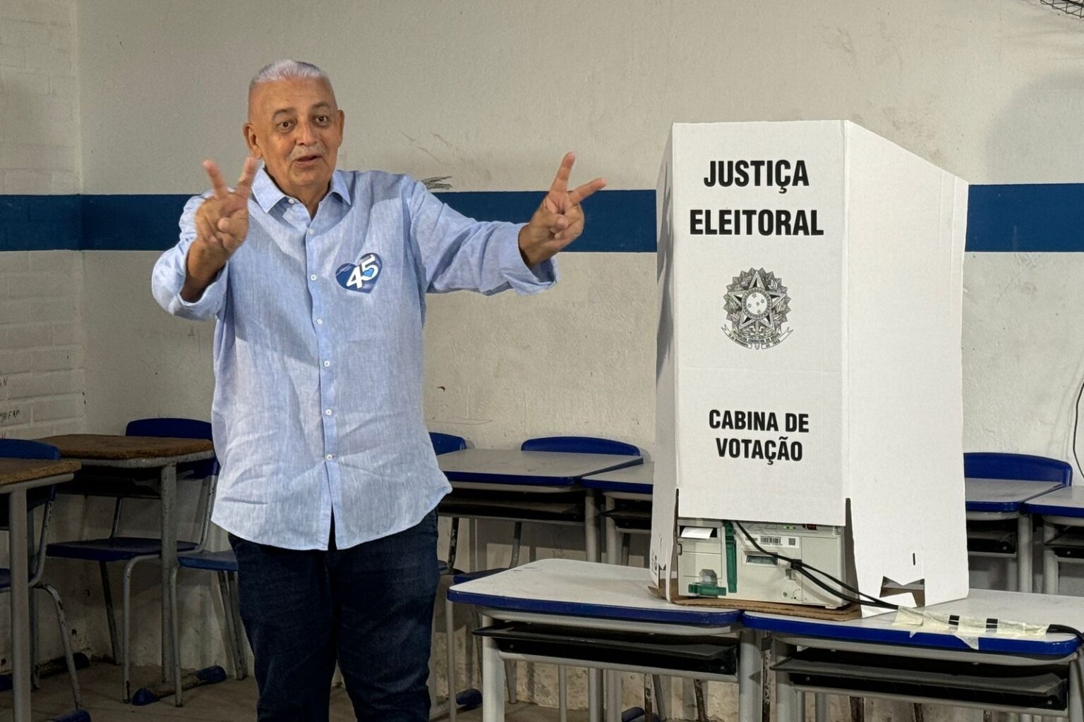 Ramos votou neste domingo (27)/Foto:  Fabiano Alves
