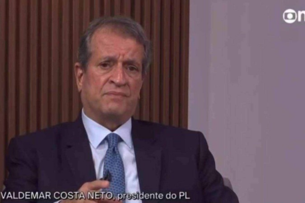 Durante entrevista à Globo News, Valdemar da Costa Neto usou o termo golpista para se referir aos presos do 8 de janeiro/Crédito: Reprodução Globo News Durante entrevista à Globo News, Valdemar da Costa Neto usou o termo golpista para se referir aos presos do 8 de janeiro/Crédito: Reprodução Globo News