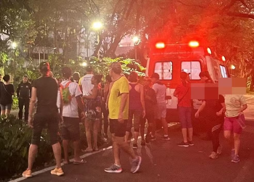 O Serviço de Atendimento Móvel de Urgência (Samu) foi acionado para atender o homem/Foto: Reprodução/Whatsapp