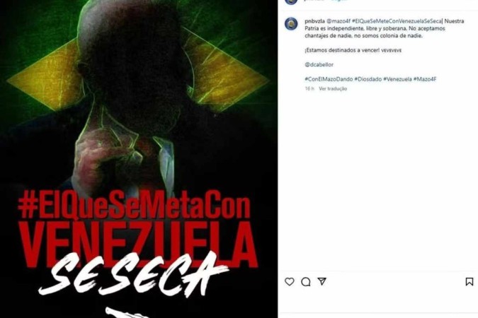 "Não aceitamos chantagens de ninguém, nem somos colônias de ninguém", escreveu a organização/foto: Reprodução/Instagram "Não aceitamos chantagens de ninguém, nem somos colônias de ninguém", escreveu a organização/foto: Reprodução/Instagram