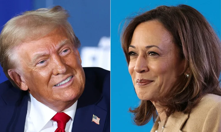 Donald Trump e Kamala Harris/fotos: AFP