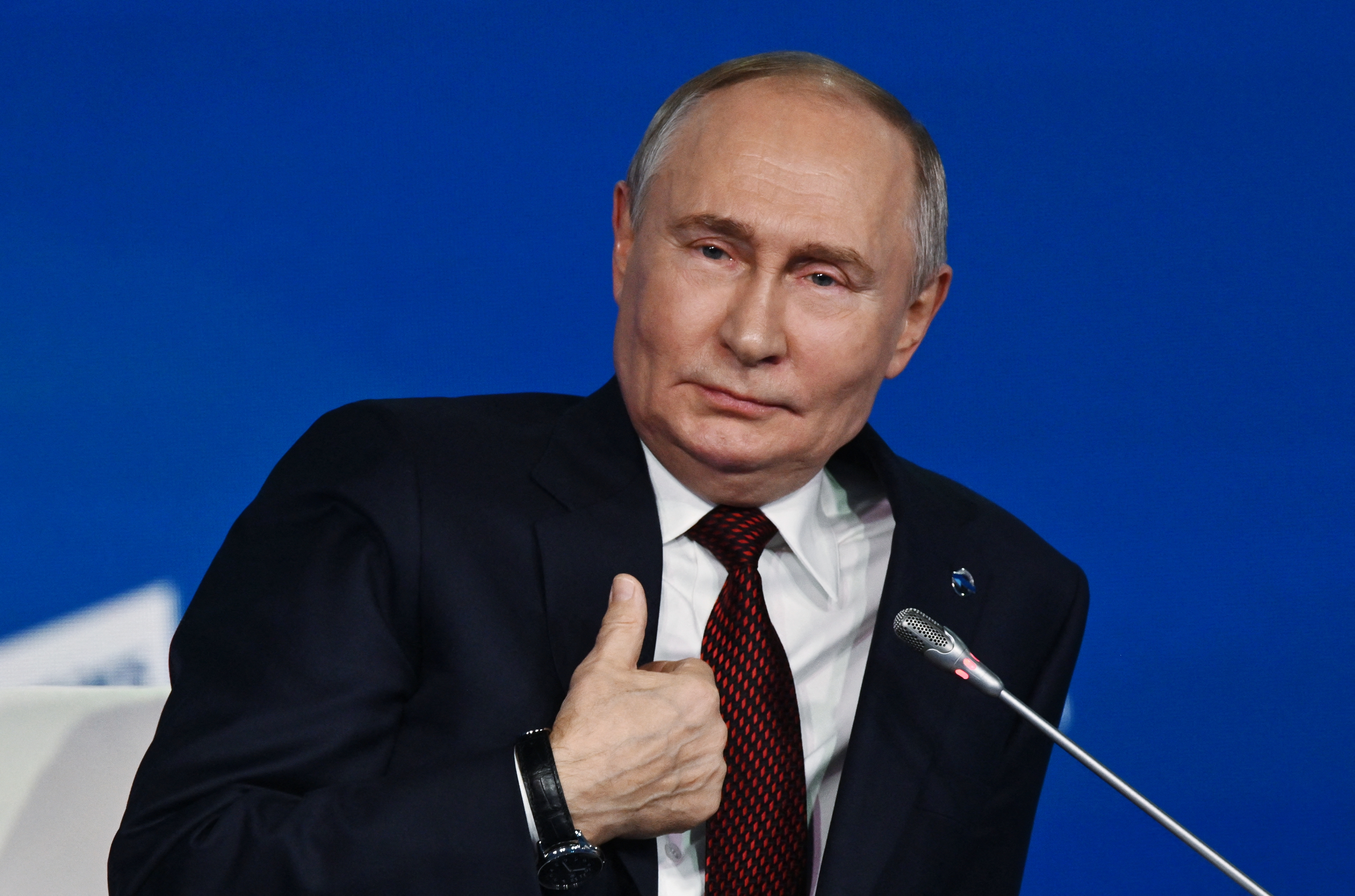 Presidente da Rússia, Vladimir Putin/foto: Kristina Kormilitsyna / POOL / AFP Presidente da Rússia, Vladimir Putin/foto: Kristina Kormilitsyna / POOL / AFP