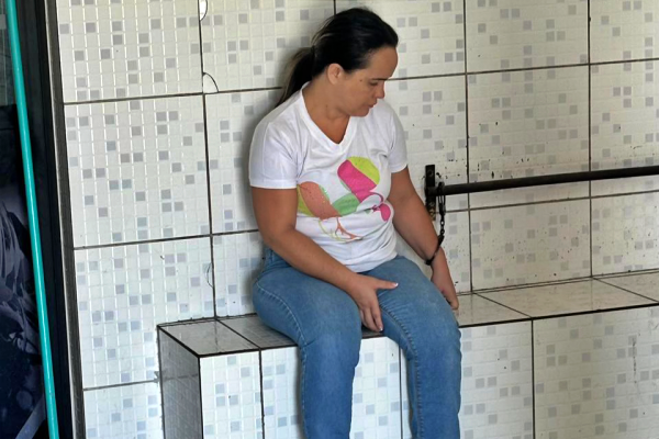 Simaria foi presa no bairro Indianópolis, em Caruaru, poucas horas após ser considerada foragida/Foto: Reprodução/Whatsapp