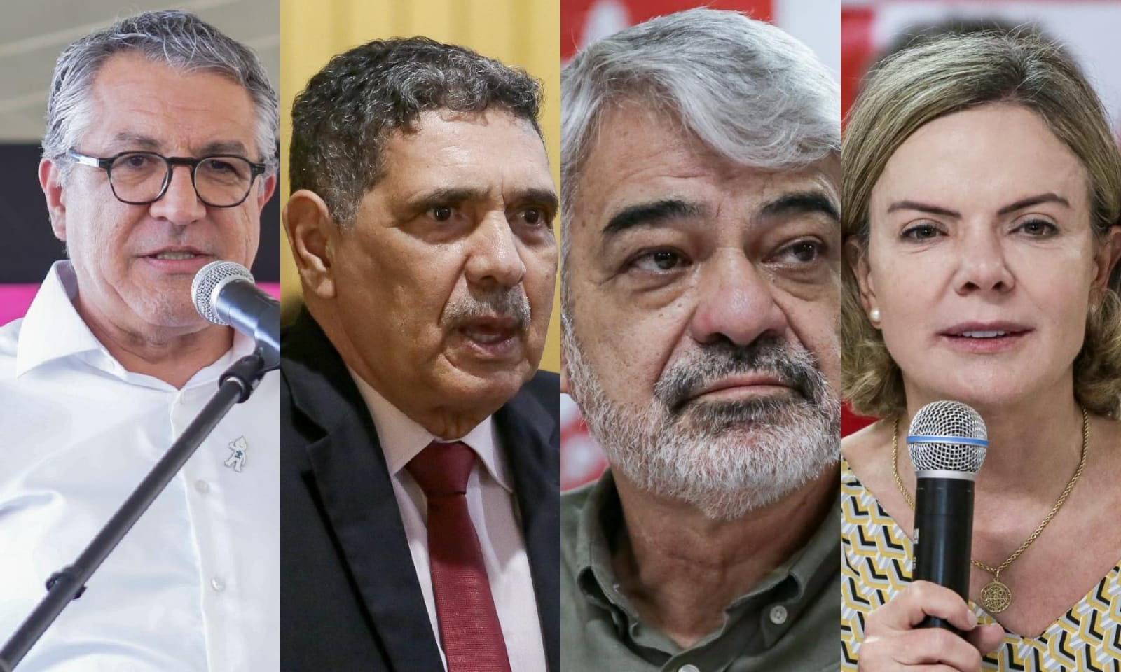 Ministro das Relações Institucionais, Alexandre Padilha; deputado estadual João Paulo; senador Humberto Costa; presidente do PT, Gleisi Hoffmann/Rafael Vieira/DP Foto Ministro das Relações Institucionais, Alexandre Padilha; deputado estadual João Paulo; senador Humberto Costa; presidente do PT, Gleisi Hoffmann/Rafael Vieira/DP Foto