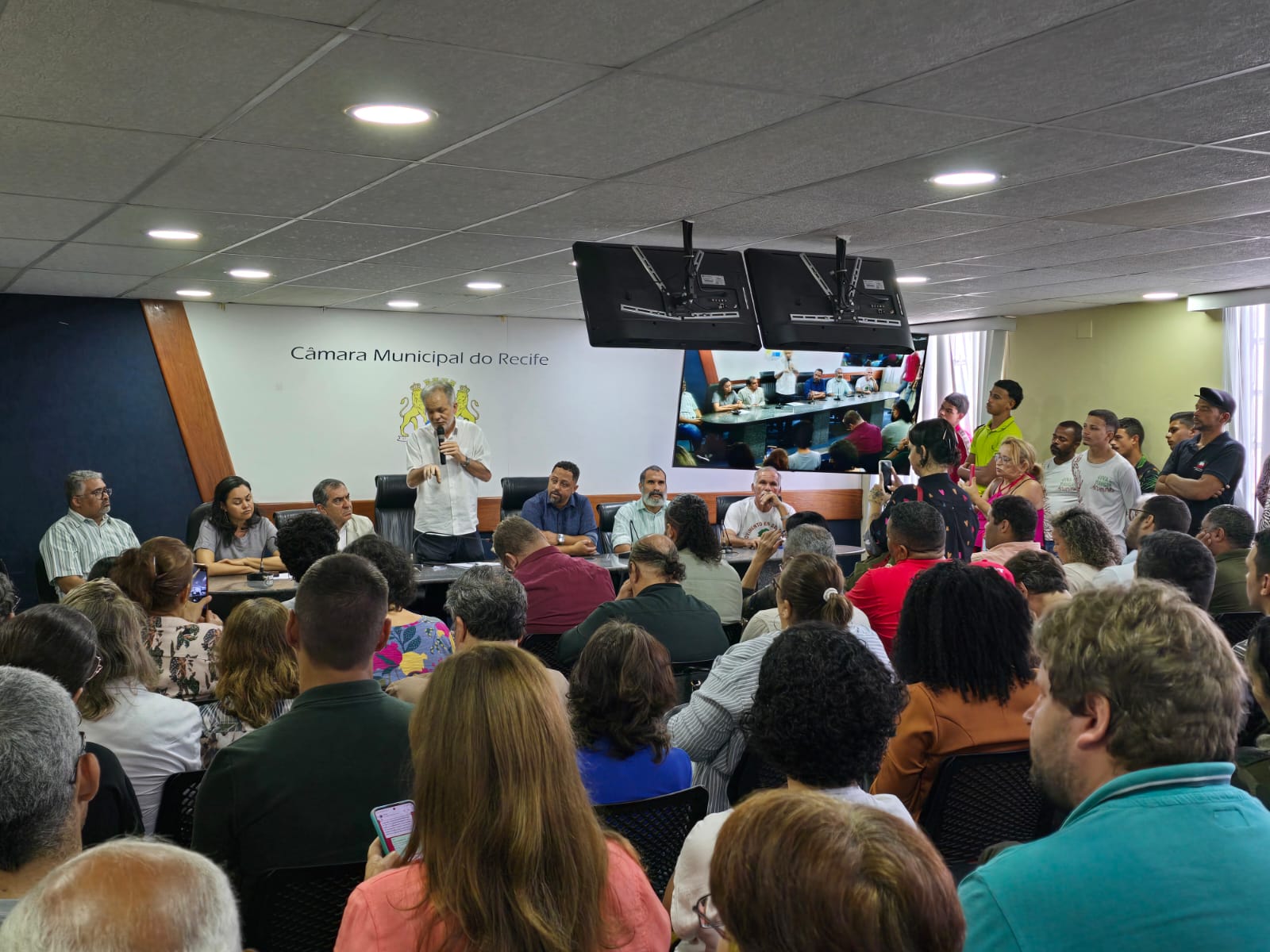 Evento aconteceu nesta segunda (11), na Câmara do Recife/Foto: Prefeitura do Recife Evento aconteceu nesta segunda (11), na Câmara do Recife/Foto: Prefeitura do Recife