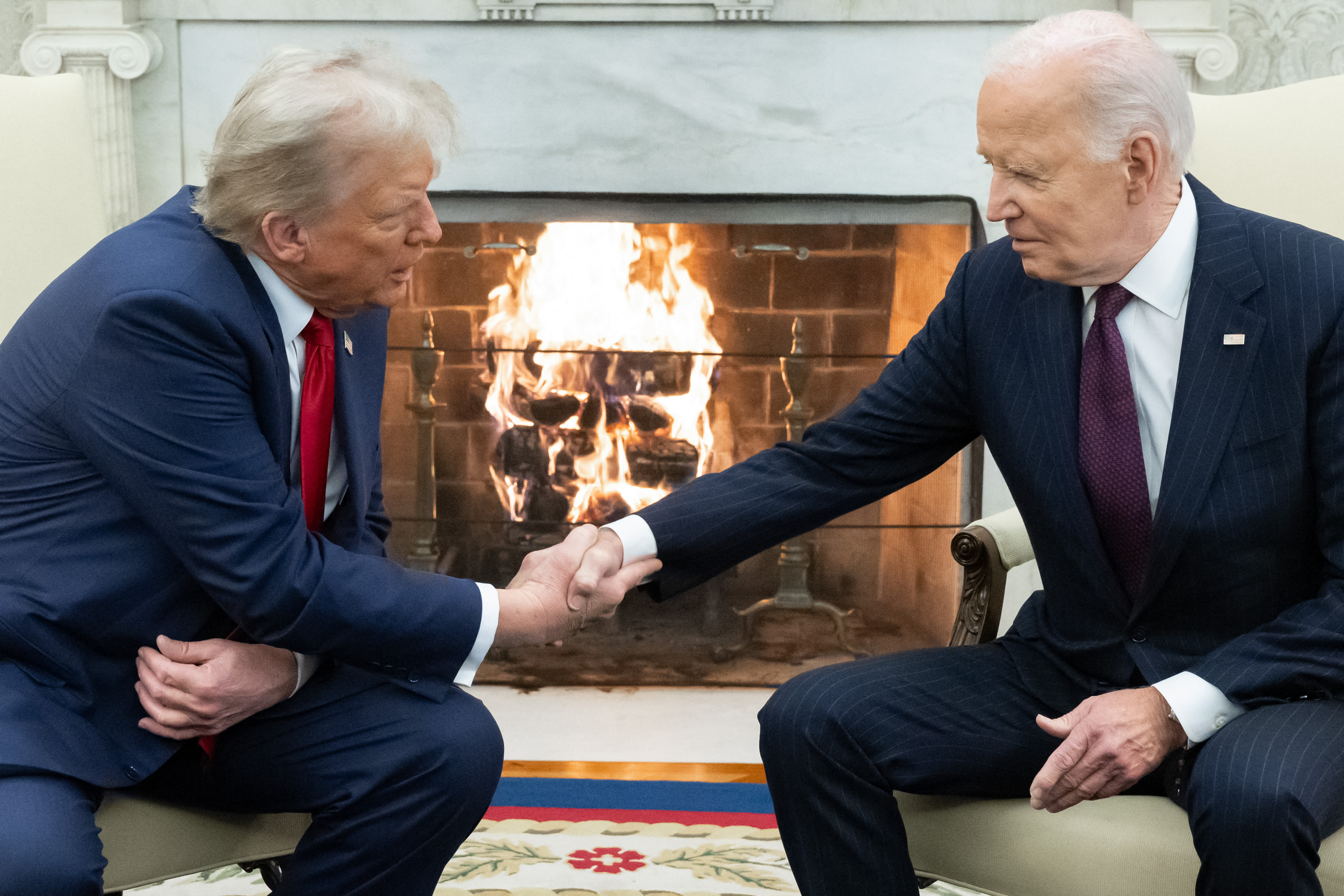 Donald Trump (à esq.) e Joe Biden (à dir.)/foto: SAUL LOEB/AFP