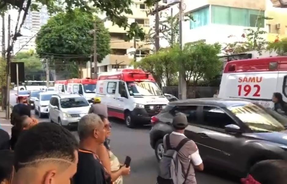 O Samu Metropolitano Recife informou que foi acionado às 15h38 para atender uma ocorrência de queda de nível/Foto: Reprodução/Instagram