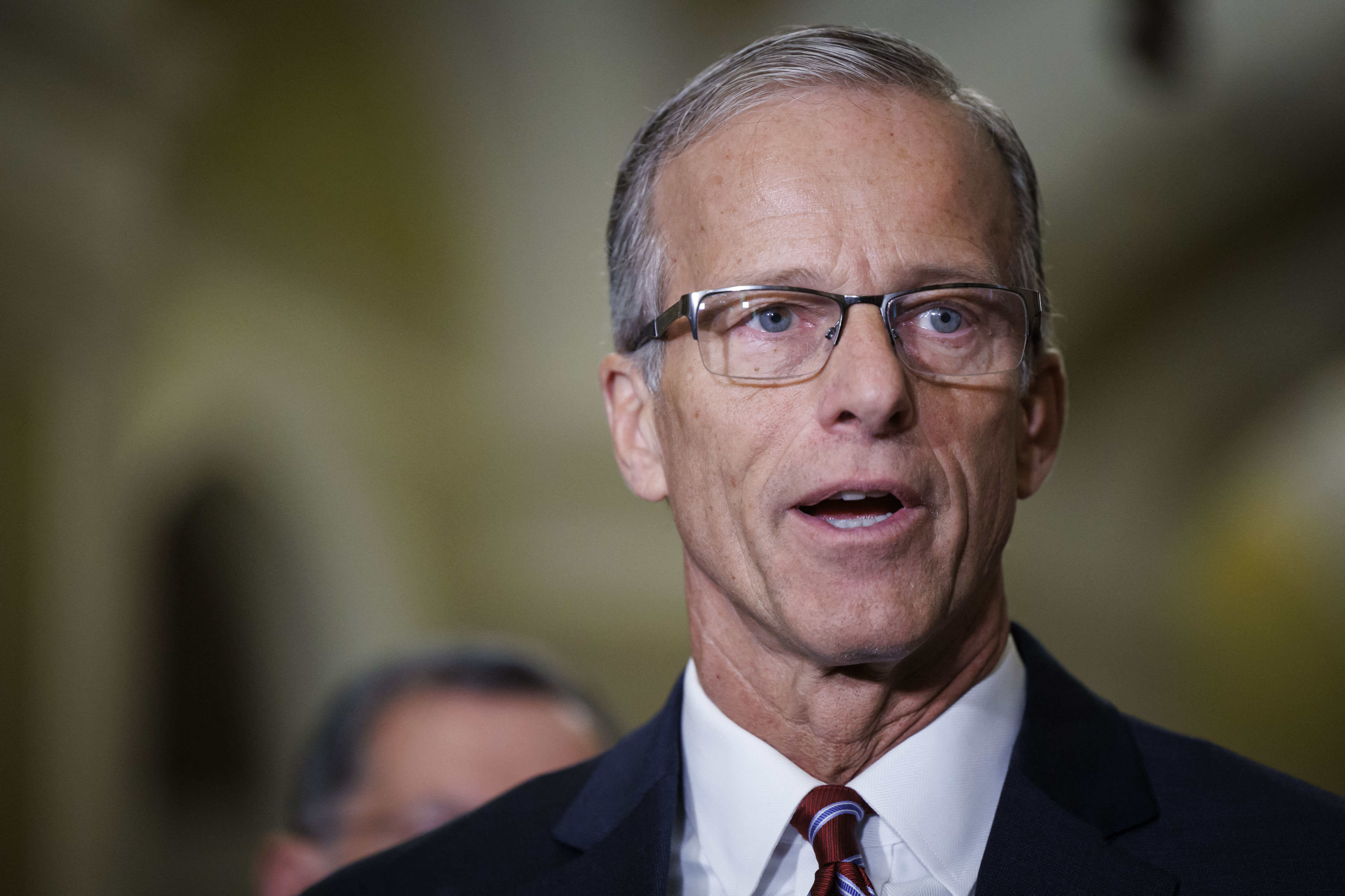 John Thune foi eleito o líder do partido dos republicanos no Senado dos Estados Unidos/foto: TING SHEN/AFP John Thune foi eleito o líder do partido dos republicanos no Senado dos Estados Unidos/foto: TING SHEN/AFP