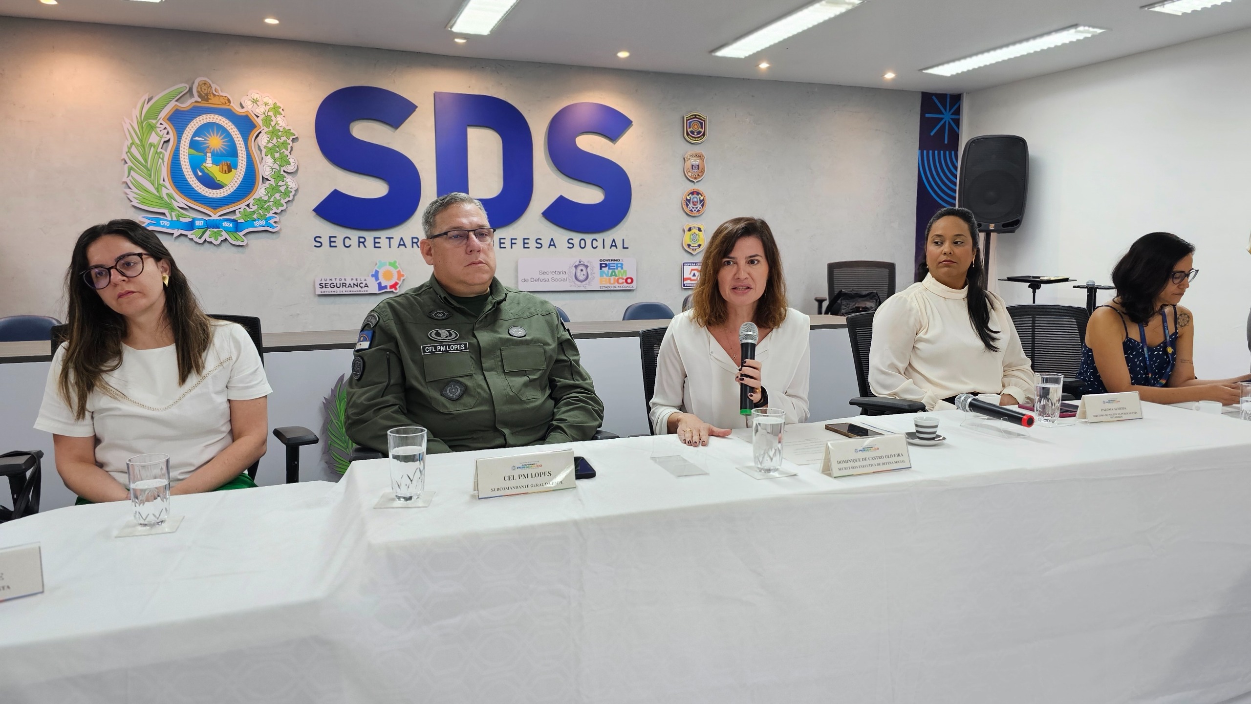 No Fórum, é feito planejamento, execução de ações e avaliação estratégica do enfrentamento ao crime nas mais diversas modalidades, com o fortalecimento e o apoio das guardas municipais/Foto: Divulgação/SDS No Fórum, é feito planejamento, execução de ações e avaliação estratégica do enfrentamento ao crime nas mais diversas modalidades, com o fortalecimento e o apoio das guardas municipais/Foto: Divulgação/SDS