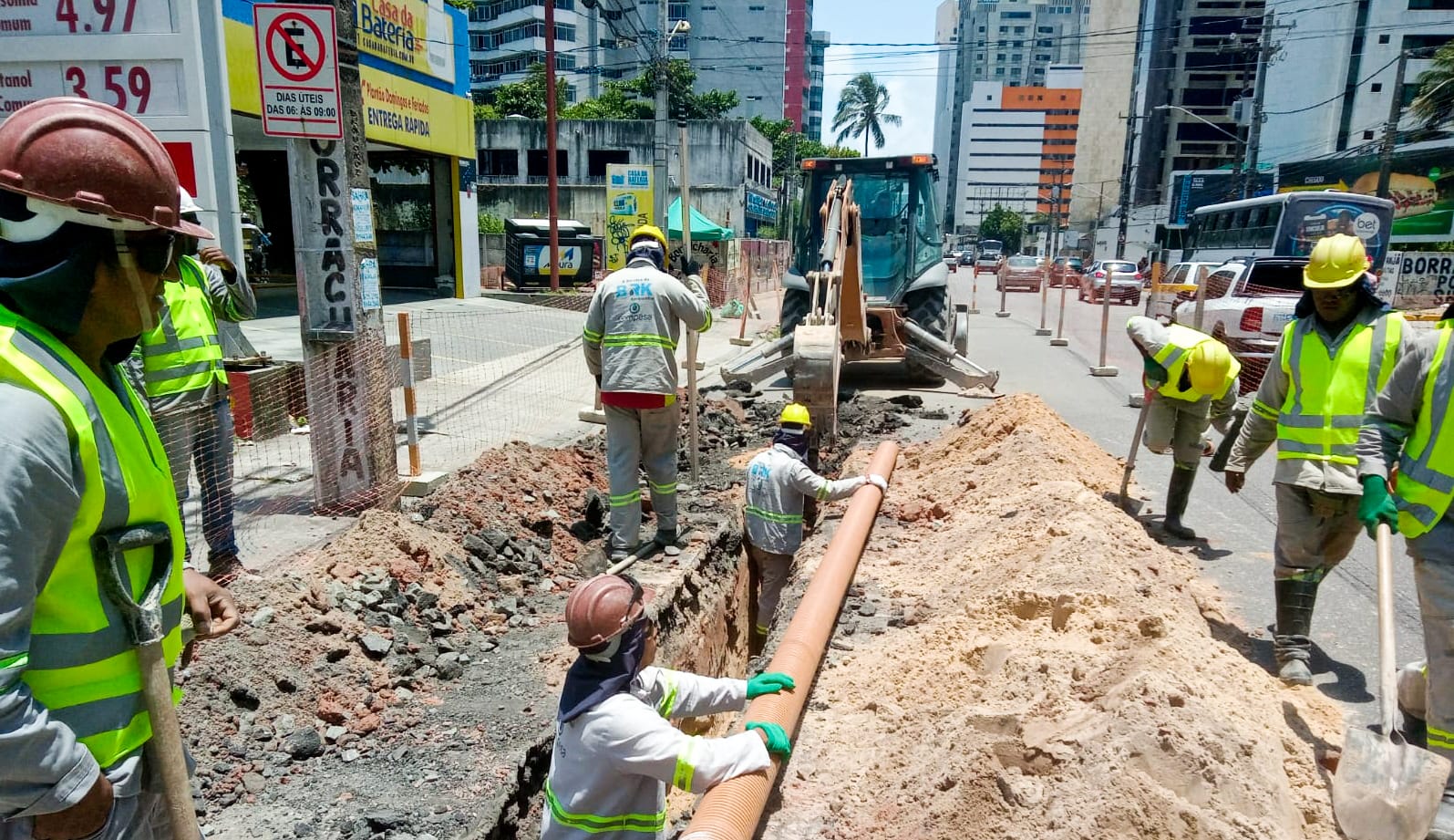 Serão implantados 12 mil metros de rede nessa etapa e ainda construídas duas estações elevatórias de esgoto/Foto: Divulgação Serão implantados 12 mil metros de rede nessa etapa e ainda construídas duas estações elevatórias de esgoto/Foto: Divulgação