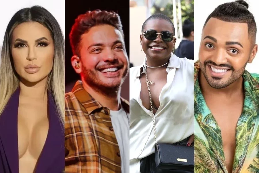 Nas fotos, da esquerda para a direita: Deolane Bezzera, Wesley Safadão, Jojo Todynho e Tirulipa/fotos: Reprodução/Redes sociais Nas fotos, da esquerda para a direita: Deolane Bezzera, Wesley Safadão, Jojo Todynho e Tirulipa/fotos: Reprodução/Redes sociais