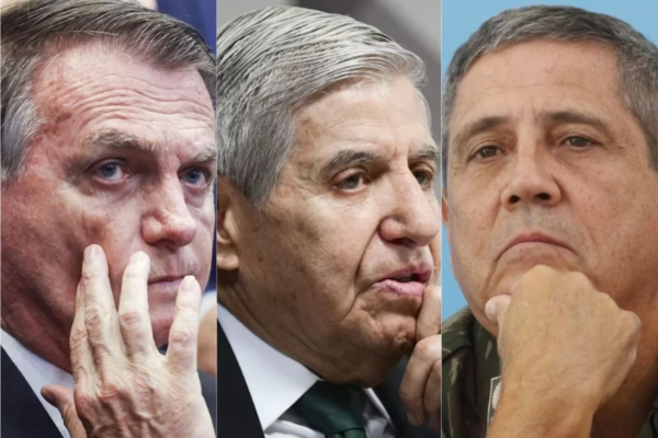 O ex-presidente Jair Bolsonaro e os ex-ministros Augusto Heleno e Walter Braga Netto/Créditos: Vinícius Schmidt; Igo Estrela; Hugo Barreto/Metrópoles O ex-presidente Jair Bolsonaro e os ex-ministros Augusto Heleno e Walter Braga Netto/Créditos: Vinícius Schmidt; Igo Estrela; Hugo Barreto/Metrópoles
