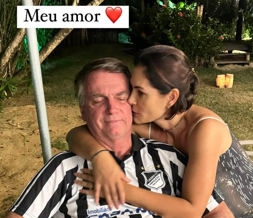 Michelle e Jair Bolsonaro/foto: Reprodução/Redes sociais Michelle e Jair Bolsonaro/foto: Reprodução/Redes sociais