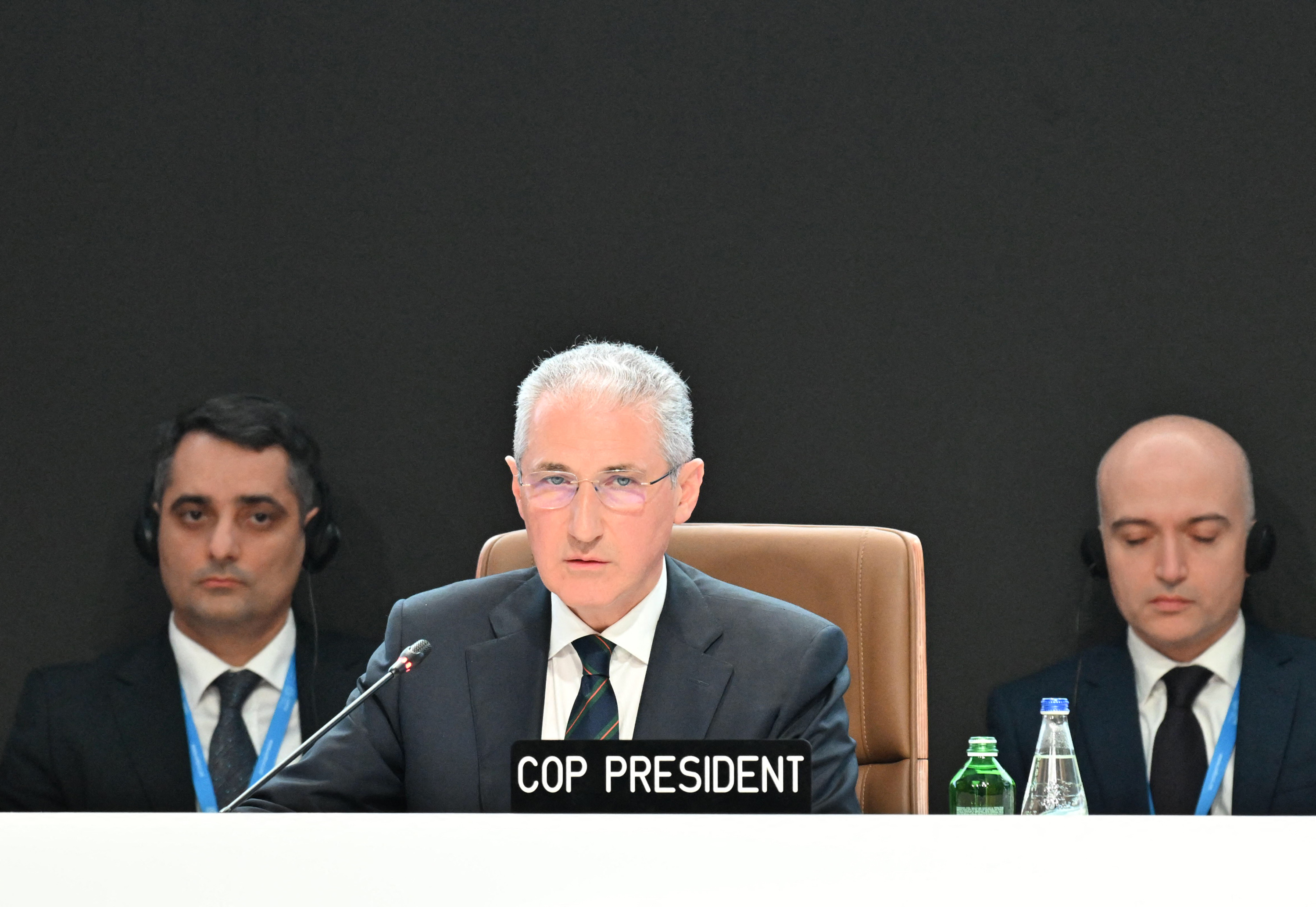 Presidente da COP29, Mukhtar Babayev/foto: STRINGER/AFP Presidente da COP29, Mukhtar Babayev/foto: STRINGER/AFP