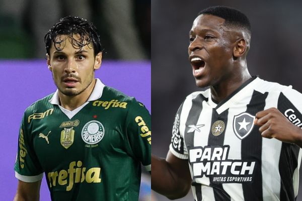 Empatados em pontos faltando três rodadas para o fim do Brasileirão 2024, as equipes fazem uma 'final' nesta terça-feira (26)/Fotos: Foto: Cesar Greco/Palmeiras/by Canon| Vítor Silva/Botafogo Empatados em pontos faltando três rodadas para o fim do Brasileirão 2024, as equipes fazem uma 'final' nesta terça-feira (26)/Fotos: Foto: Cesar Greco/Palmeiras/by Canon| Vítor Silva/Botafogo