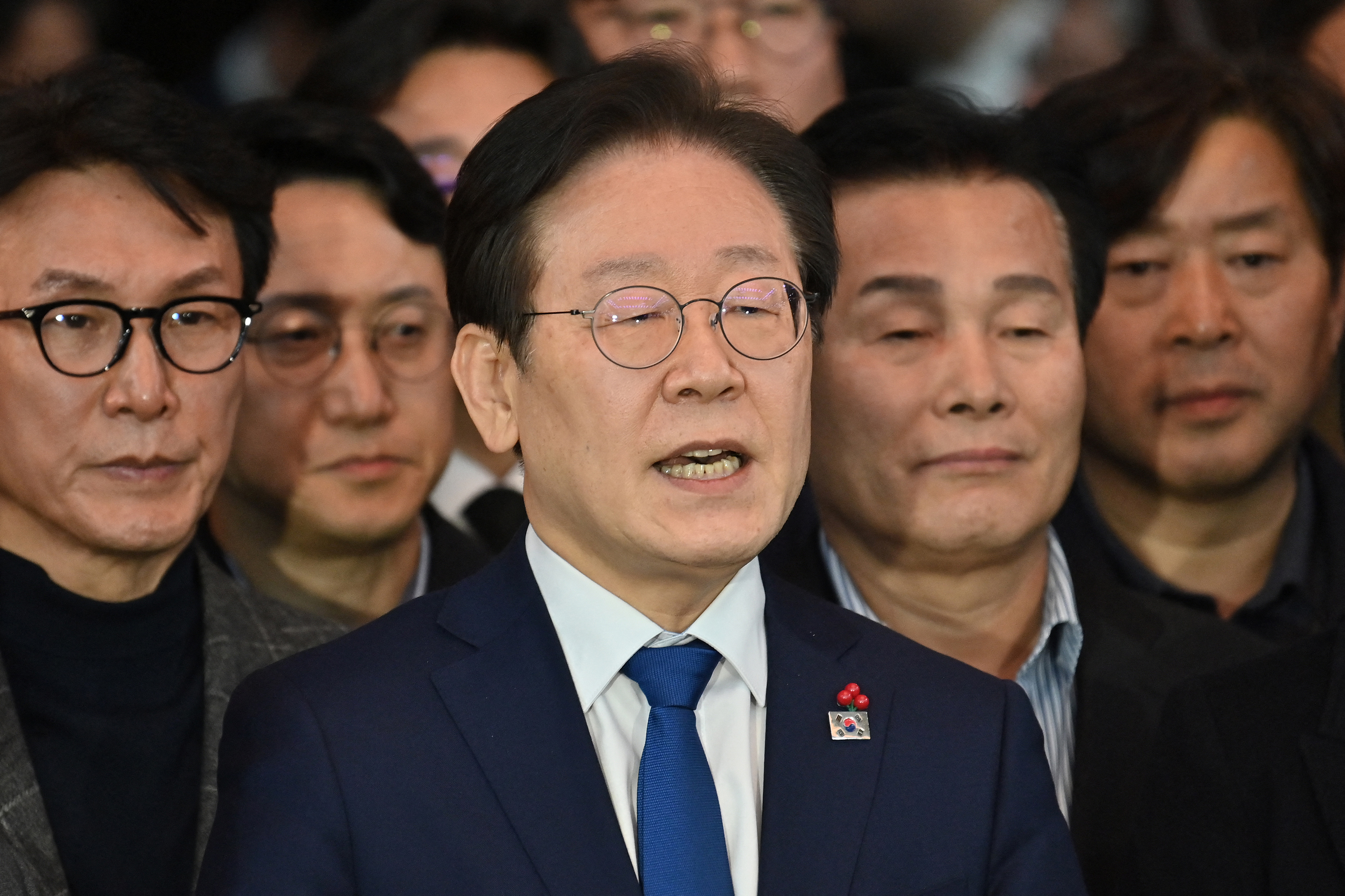 Opositores aos presidente da Coreia do Sul/foto: JUNG YEON-JEAFP Opositores aos presidente da Coreia do Sul/foto: JUNG YEON-JEAFP
