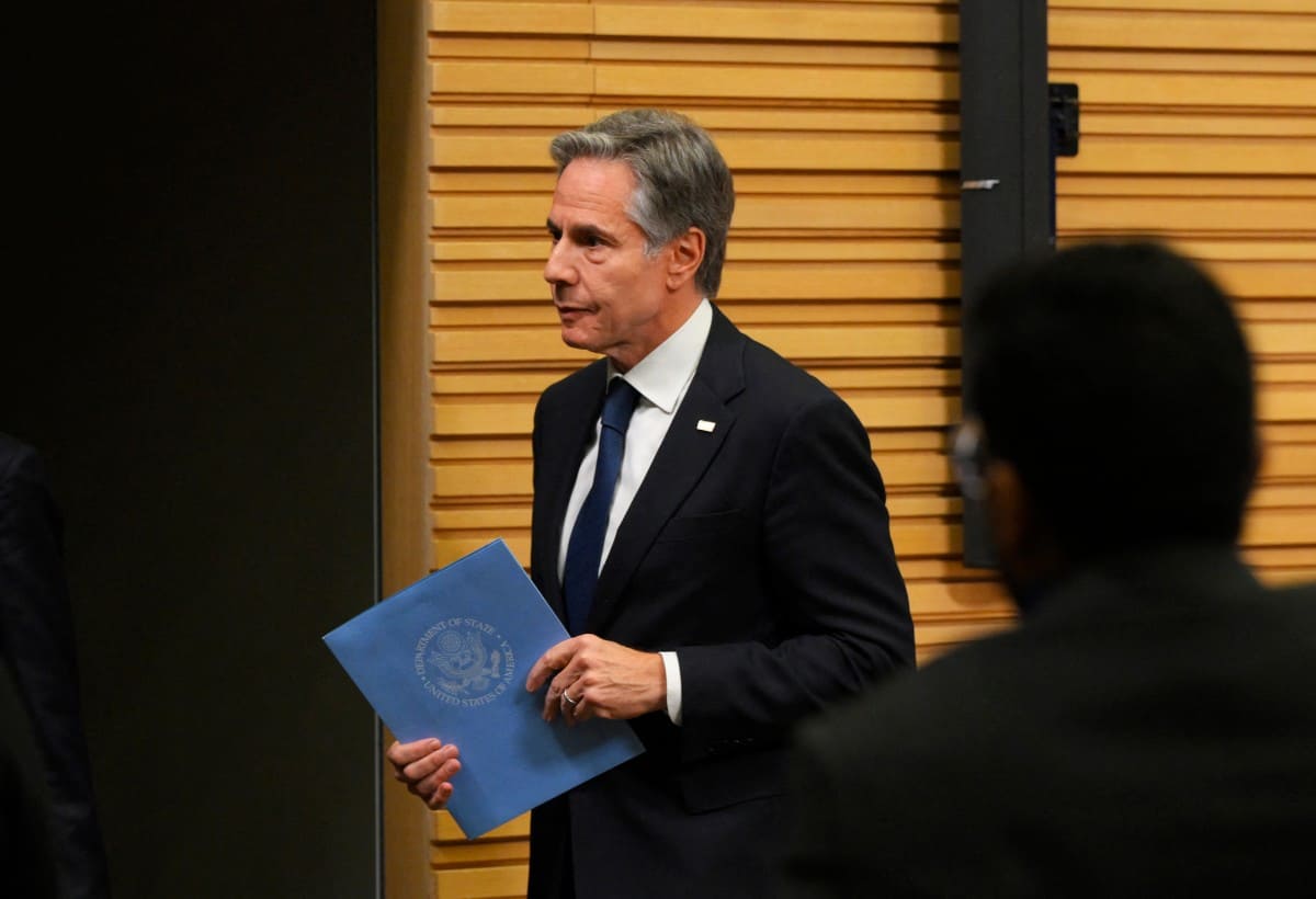 Secretário de Estado dos EUA, Antony Blinken/Foto: JOHN THYS/AFP