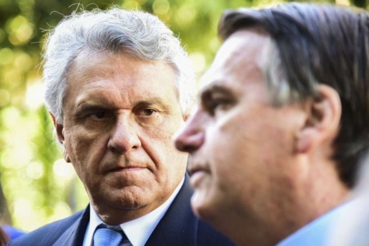 A última vez que se viu o governador de Goiás e Bolsonaro juntos foi no palanque da manifestação na Avenida Paulista, em fevereiro/Crédito: Cristiano Borges/Fickr A última vez que se viu o governador de Goiás e Bolsonaro juntos foi no palanque da manifestação na Avenida Paulista, em fevereiro/Crédito: Cristiano Borges/Fickr