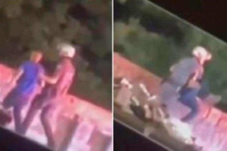 Policial jogou homem de uma ponte na zona sul de São Paulo, em 1º de dezembro/Crédito: Reprodução/Redes sociais Policial jogou homem de uma ponte na zona sul de São Paulo, em 1º de dezembro/Crédito: Reprodução/Redes sociais