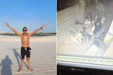 O pai da vítima, ao perceber o desaparecimento, refez o percurso e buscou imagens das câmeras de comércios locais, que confirmaram a abordagem/Foto: Reprodução O pai da vítima, ao perceber o desaparecimento, refez o percurso e buscou imagens das câmeras de comércios locais, que confirmaram a abordagem/Foto: Reprodução