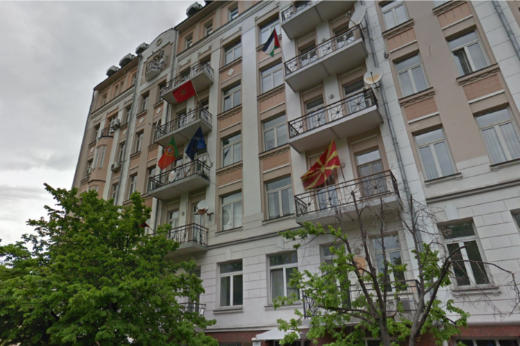 Embaixada de Portugal antes de ser atingida/Cr&eacute;dito: Google Maps