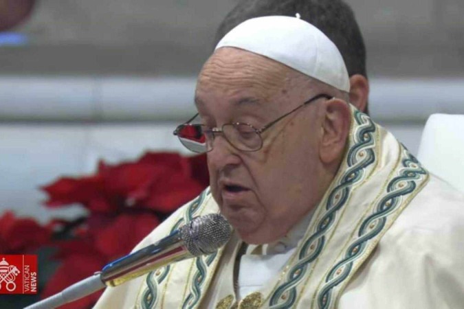 Papa celebra missa pelo Dia da Paz - (crédito: Reprodução Youtube Vatican News)