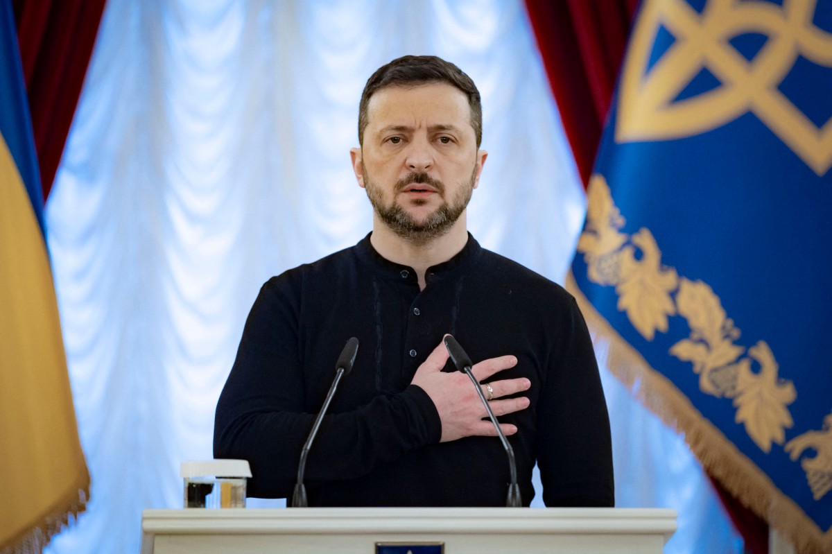 Presidente ucraniano, Volodymyr Zelensky/Foto: Handout/UKRAINIAN PRESIDENTIAL PRESS SERVICE/AFP